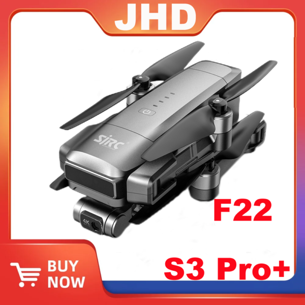 JHD SJRC F22 S3 Pro + F22S Professional RC Drone with 4K Camera 3.5km EIS Gimbal 5G WIFI GPS Obstacle Avoidance Drone