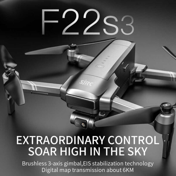 JHD SJRC F22 S3 Pro + F22S Professional RC Drone with 4K Camera 3.5km EIS Gimbal 5G WIFI GPS Obstacle Avoidance Drone - Image 2