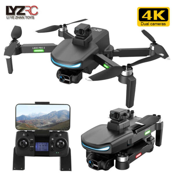 JHD L800 Pro2 RC Drone GPS Professional 4K Dual Camera Brushless Aerial Photography Obstacle Avoidance Quadcopter Children Gifts - Image 5