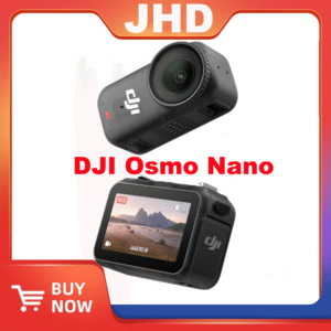 JHD DJI Osmo Nano Standard Combo (64GB) - Small 4K/60fps Vlogging Camera with a 1/1.3″ Sensor, 143° Wide FOV Video, 200-Min Recording, Swift Content Transfer, Magnetic POV Cam 4K for Sports, Vlog