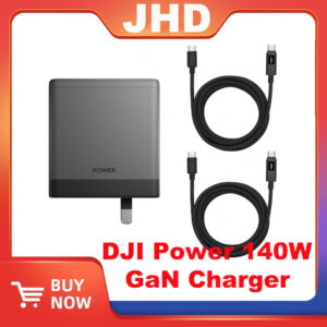 JHD DJI Power 140W GaN Charger 1.8m Dual-Cable Charging Set