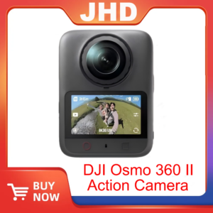 JHD DJI Osmo 360 II 8K 360° Camera 8K/60fps HDR Panoramic Video 105GB Built-in Storage User-Replaceable Lens Replacement